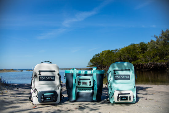 A calm marsh is depicted with a Great Blue Heron wading in it. Above the added text reads 