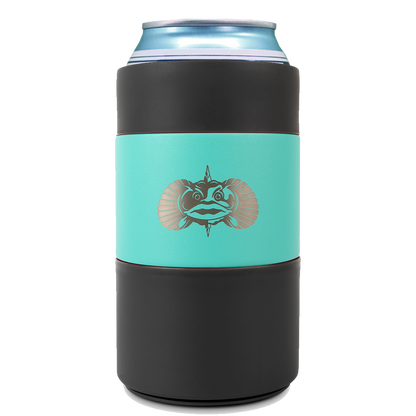 Non-Tipping Can Cooler Can Coolers Toadfish Teal 12oz Regular Can 