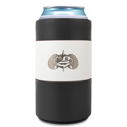 Non-Tipping Can Cooler Can Coolers Toadfish White 12oz Regular Can 