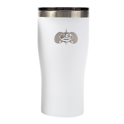 Non-Tipping 20oz Pint Tumbler Smartgrip Tumblers Toadfish White No 