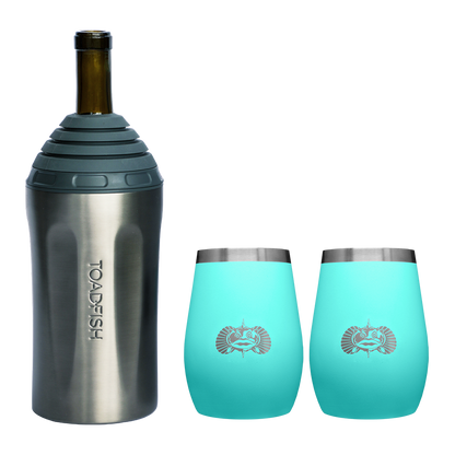 Wine Chiller + Tumbler Gift Sets - Toadfish - Drinkware Sets
