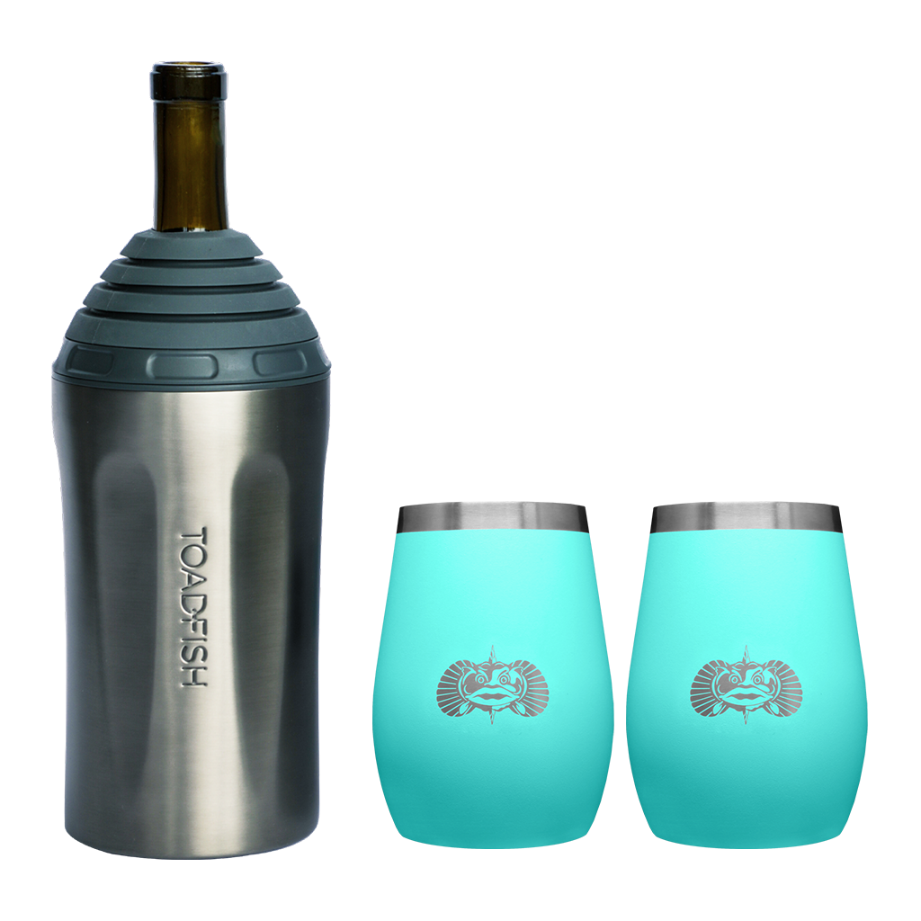 Wine Chiller + Tumbler Gift Sets - Toadfish - Drinkware Sets