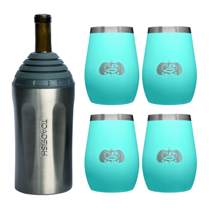 Wine Chiller + Tumbler Gift Sets - Toadfish - Drinkware Sets
