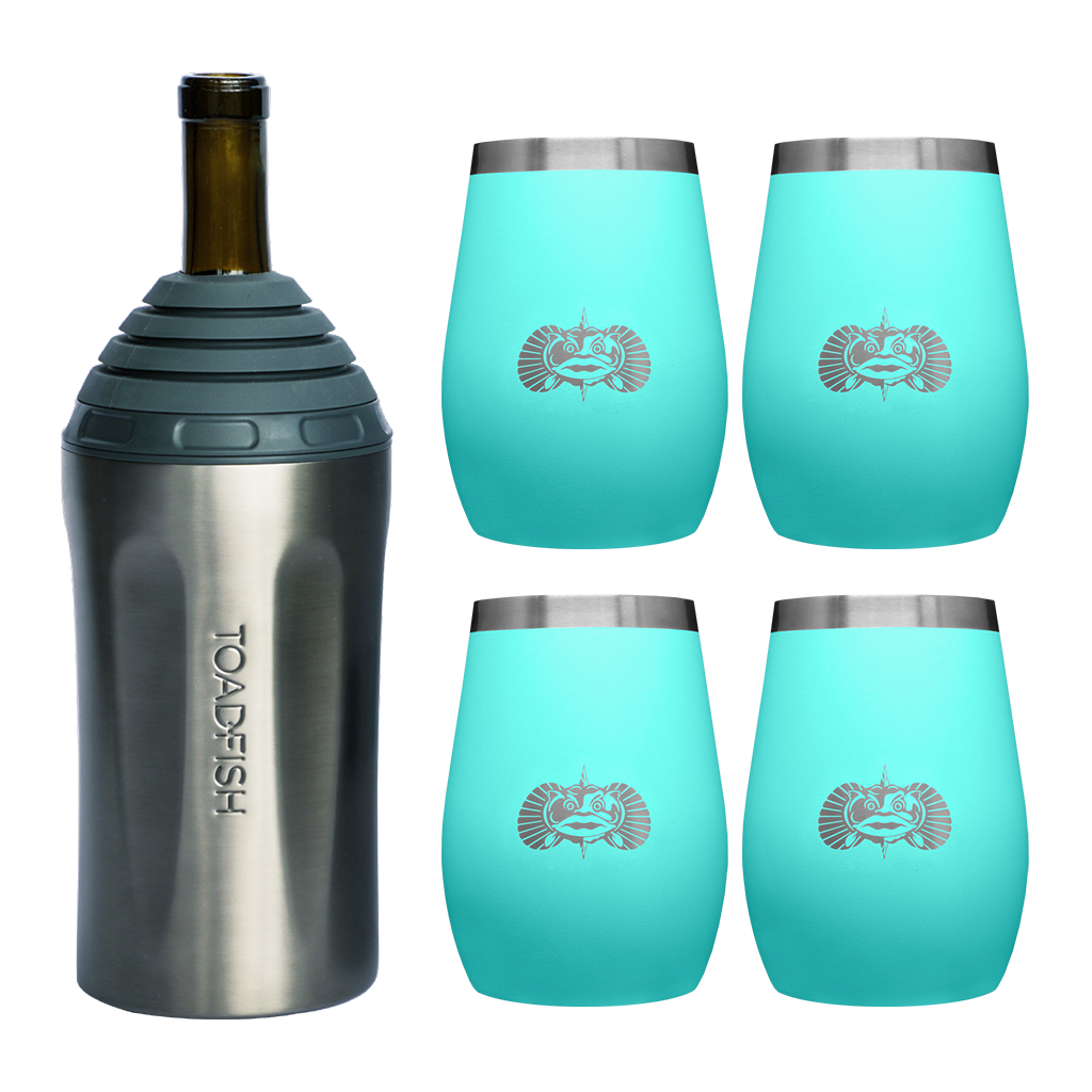 Wine Chiller + Tumbler Gift Sets - Toadfish - Drinkware Sets