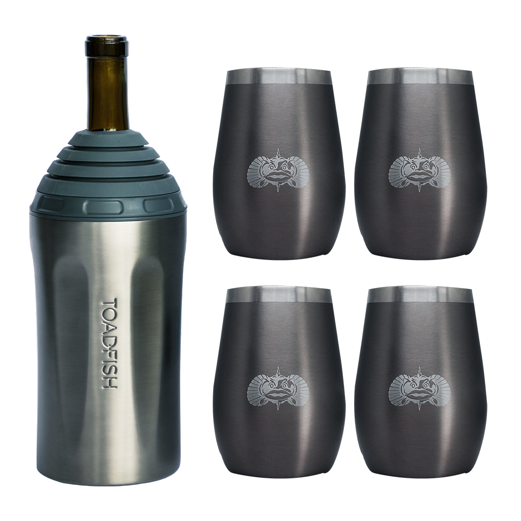 Wine Chiller + Tumbler Gift Sets - Toadfish - Drinkware Sets