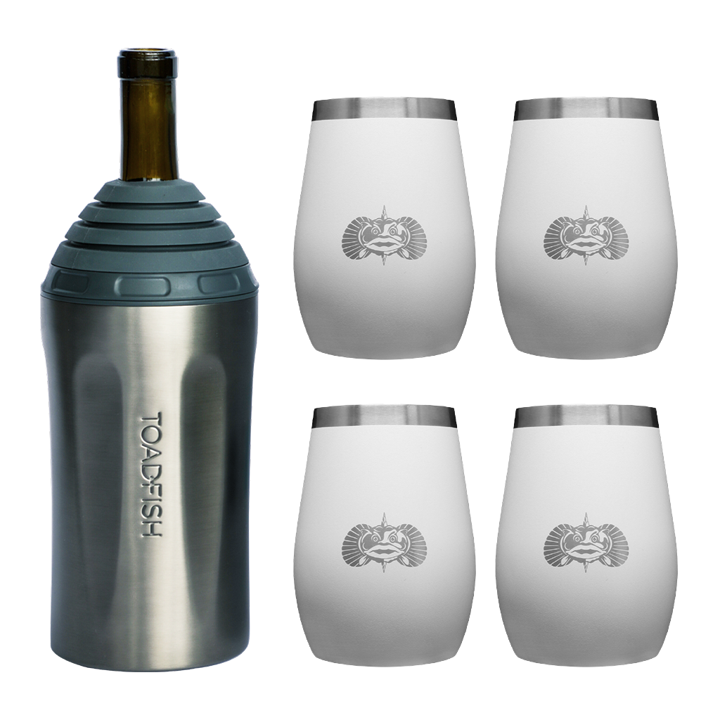 Wine Chiller + Tumbler Gift Sets - Toadfish - Drinkware Sets