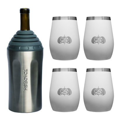 Wine Chiller + Tumbler Gift Sets - Toadfish - Drinkware Sets
