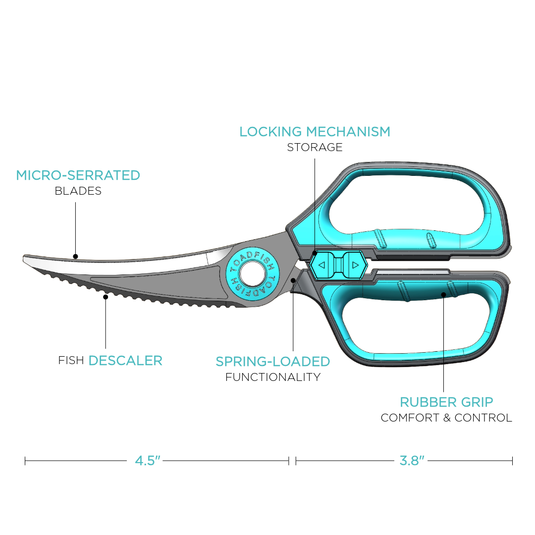 Ultimate Shears & Sheath - Toadfish - Kitchen Tools & Utensils
