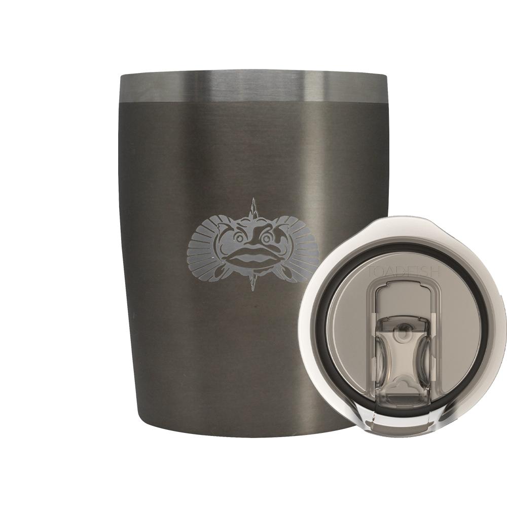 Non-Tipping 10oz Rocks Tumblers Home & Garden Kitchen & Dining Tableware Drinkware Tumblers Toadfish Graphite