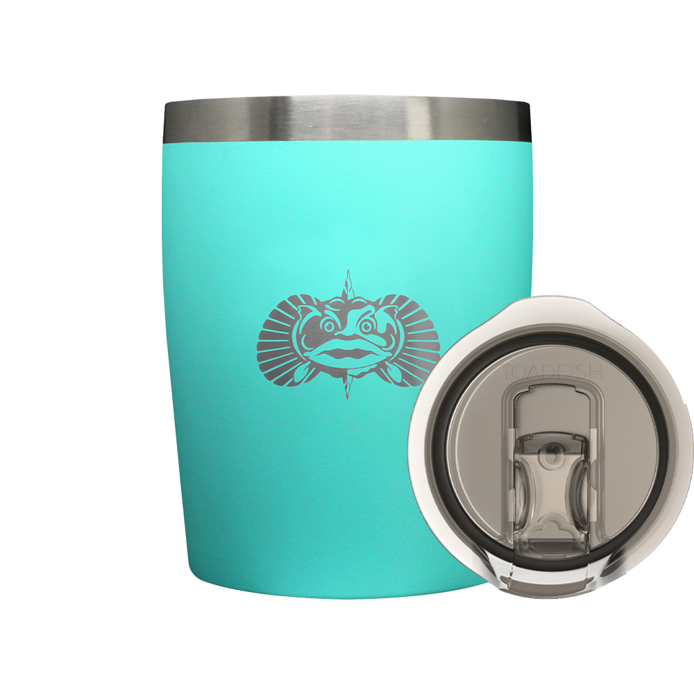 Non-Tipping 10oz Rocks Tumblers Home & Garden Kitchen & Dining Tableware Drinkware Tumblers Toadfish Teal 