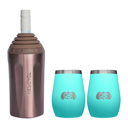 Wine Chiller + Tumbler Gift Sets - Toadfish - Drinkware Sets
