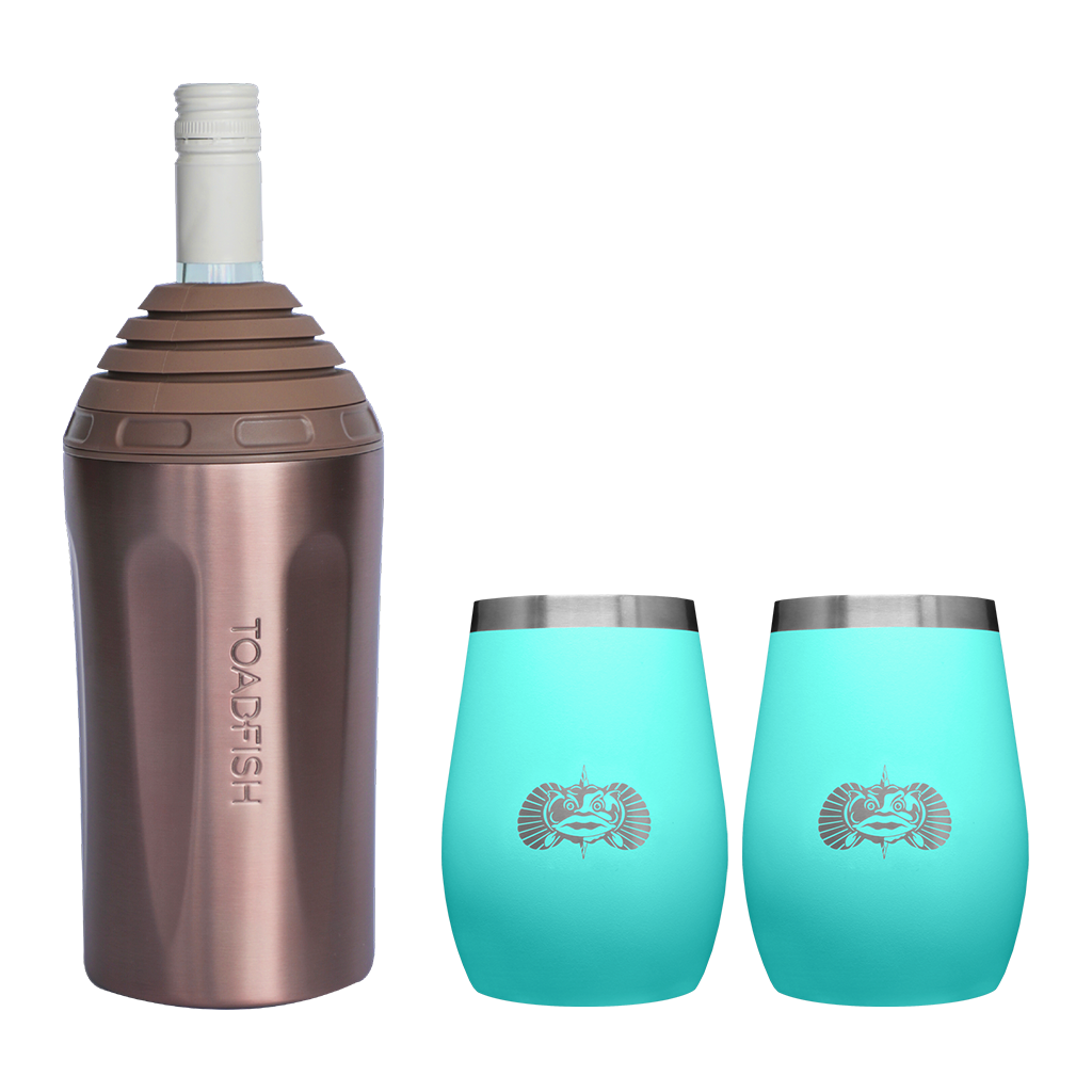 Wine Chiller + Tumbler Gift Sets - Toadfish - Drinkware Sets