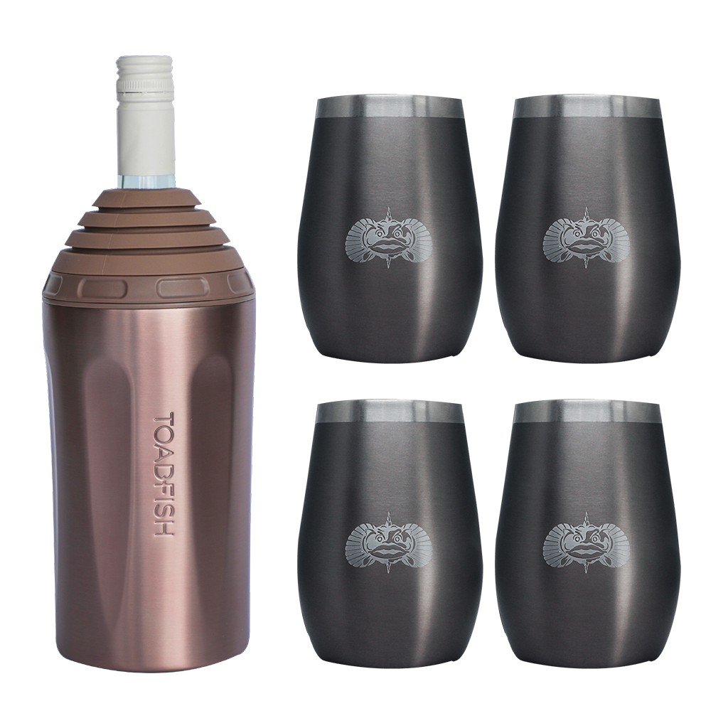 Wine Chiller + Tumbler Gift Sets - Toadfish - Drinkware Sets