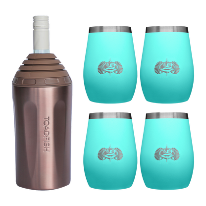 Wine Chiller + Tumbler Gift Sets - Toadfish - Drinkware Sets