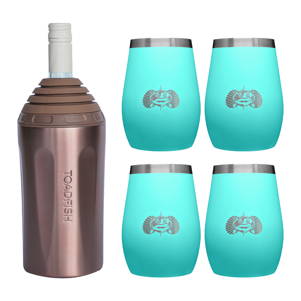Wine Chiller + Tumbler Gift Sets - Toadfish - Drinkware Sets