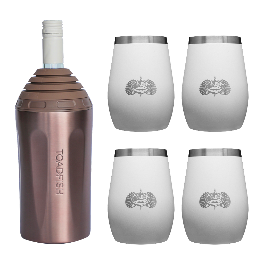 Wine Chiller + Tumbler Gift Sets - Toadfish - Drinkware Sets