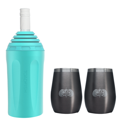 Wine Chiller + Tumbler Gift Sets - Toadfish - Drinkware Sets