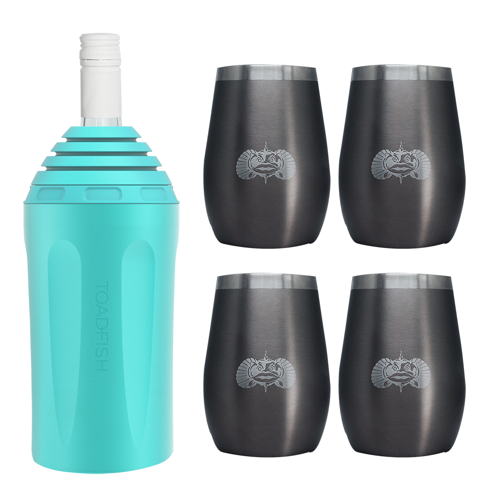 Wine Chiller + Tumbler Gift Sets - Toadfish - Drinkware Sets