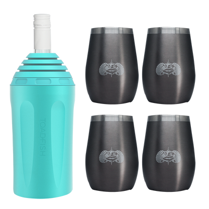 Wine Chiller + Tumbler Gift Sets - Toadfish - Drinkware Sets