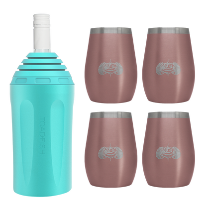 Wine Chiller + Tumbler Gift Sets - Toadfish - Drinkware Sets