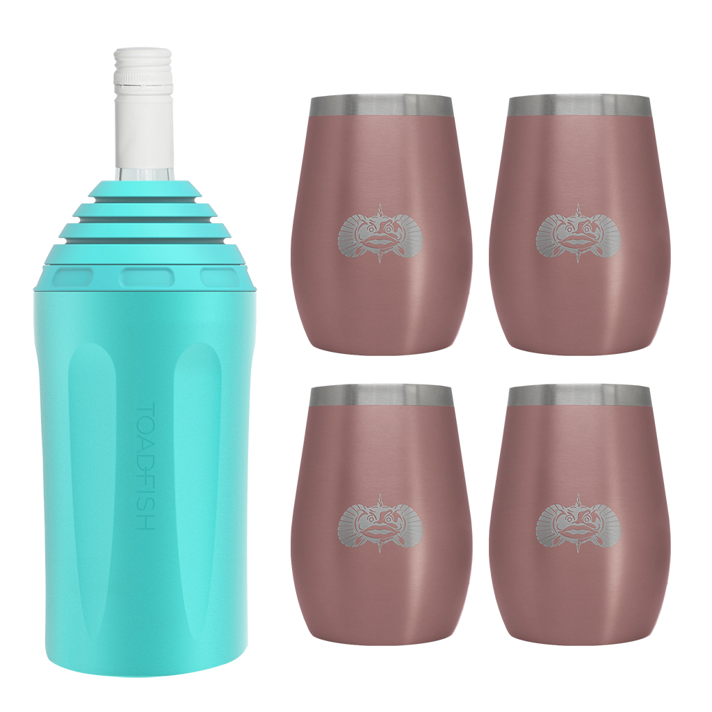 Wine Chiller + Tumbler Gift Sets - Toadfish - Drinkware Sets