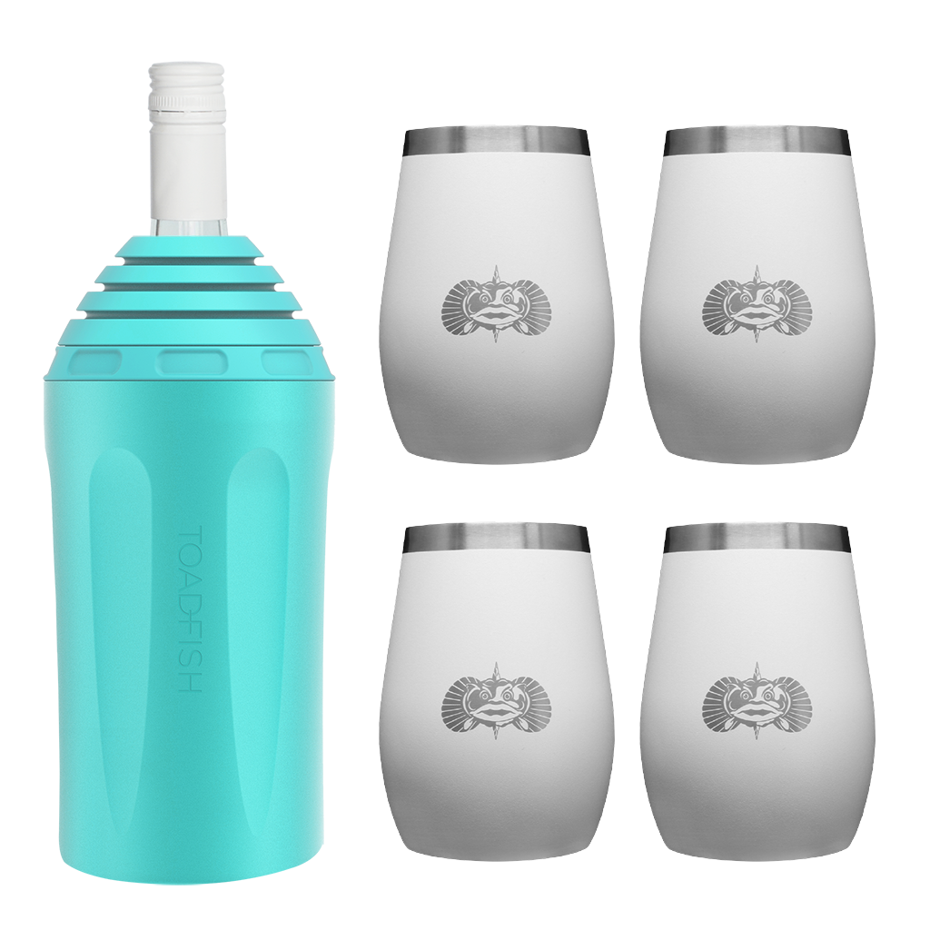 Wine Chiller + Tumbler Gift Sets - Toadfish - Drinkware Sets