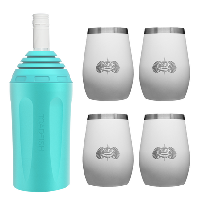 Wine Chiller + Tumbler Gift Sets - Toadfish - Drinkware Sets