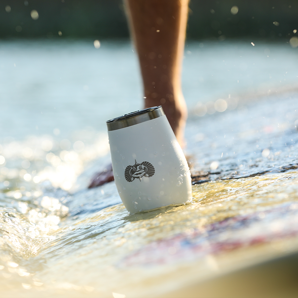 Non-Tipping 10oz Wine Tumblers Smartgrip Tumblers Toadfish 