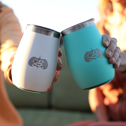 Non-Tipping 10oz Wine Tumblers Smartgrip Tumblers Toadfish 